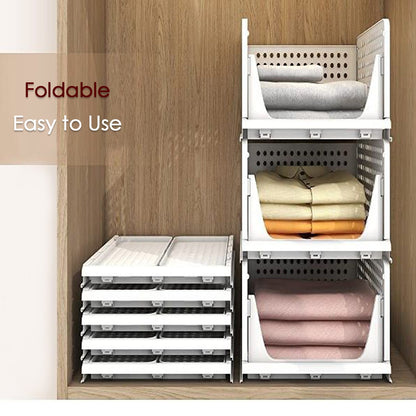 Wardrobe Clothes Organizer – 3-Layer Foldable Storage – alternate view