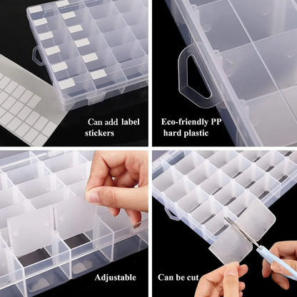 Plastic Organizer Box – 36 Grids, Adjustable Dividers – view 6