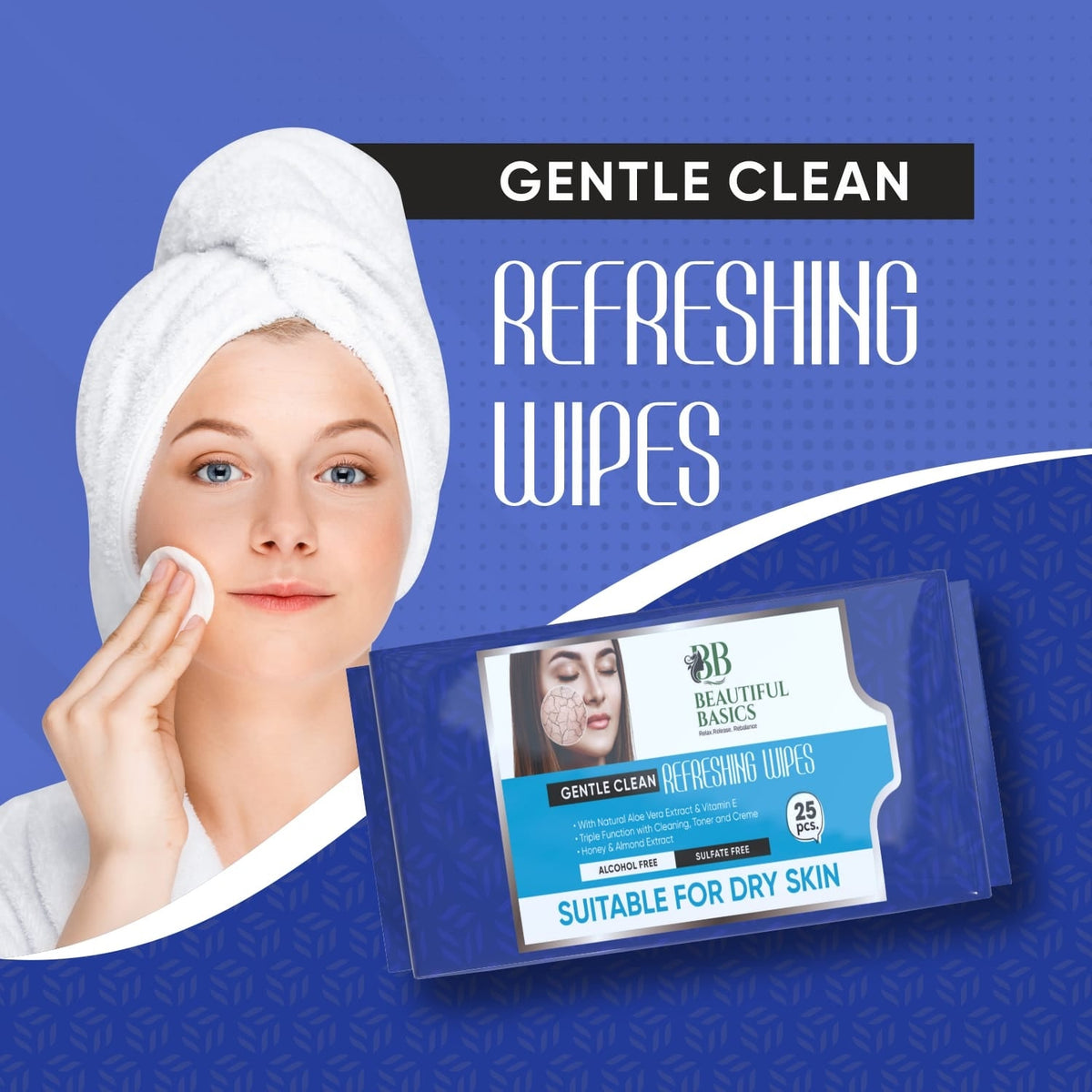 Alcohol-Free Wet Wipes – Gentle Facial & Body Cleansing