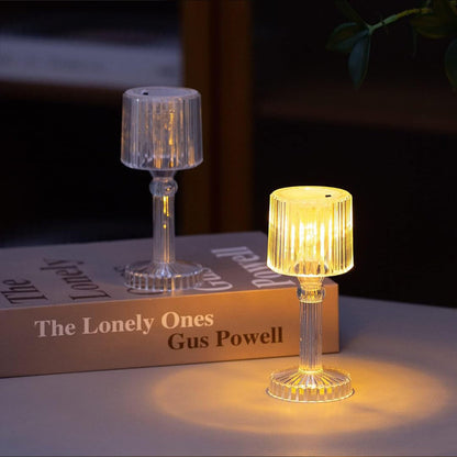 Mini Acrylic LED Desk Lamp – Crystal Design & Portable – detail view