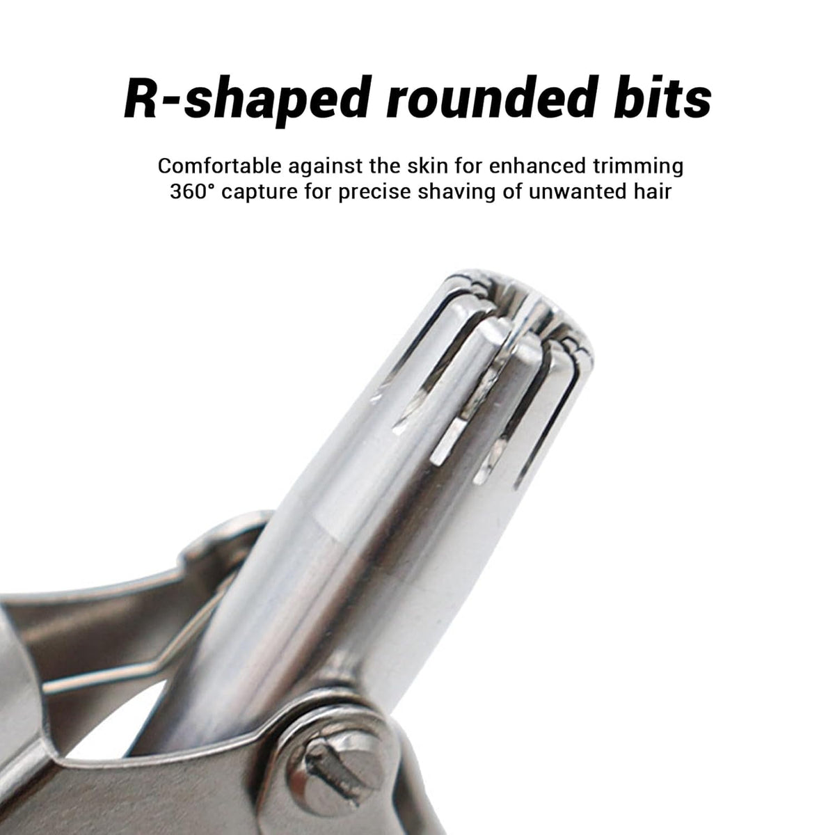 Nose Hair Remover – Painless Stainless Steel with Metal Case – view 8