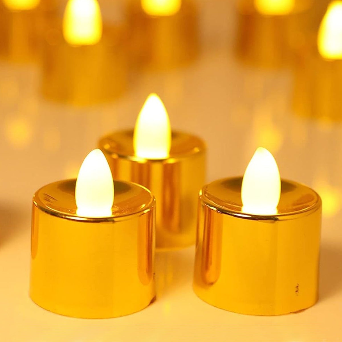 LED Diya Candles – Flameless Tea Light set (6 Pcs) – view 7