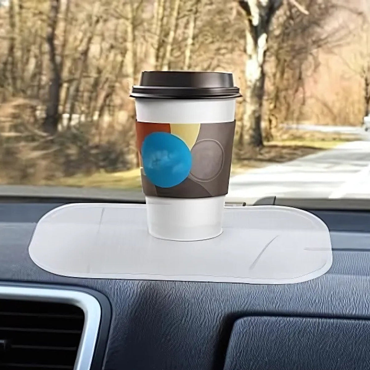 Non-Slip Silicone Dashboard Mat – Large Size Grip – close-up