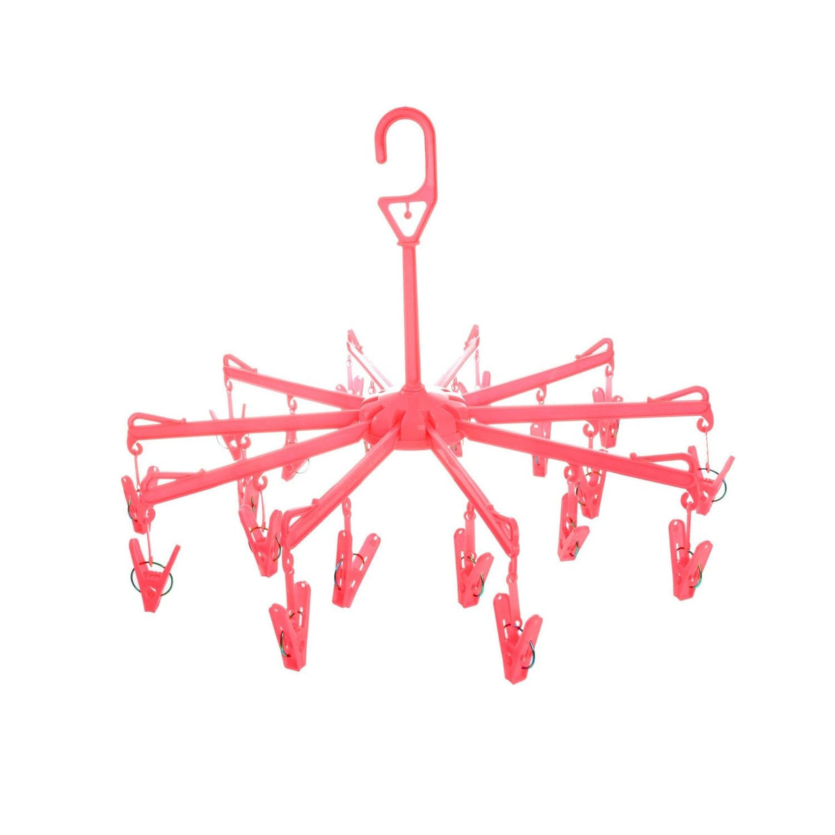 Foldable Clothes Drying Rack – 16 Clip Hanger for Delicates – detail view