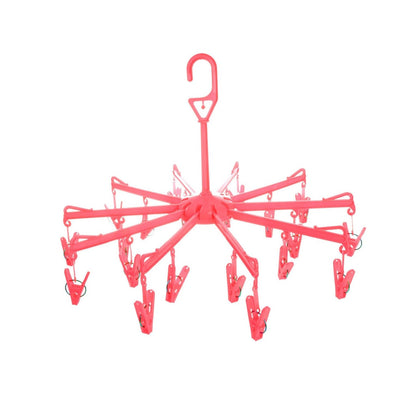 Foldable Clothes Drying Rack – 16 Clip Hanger for Delicates – detail view