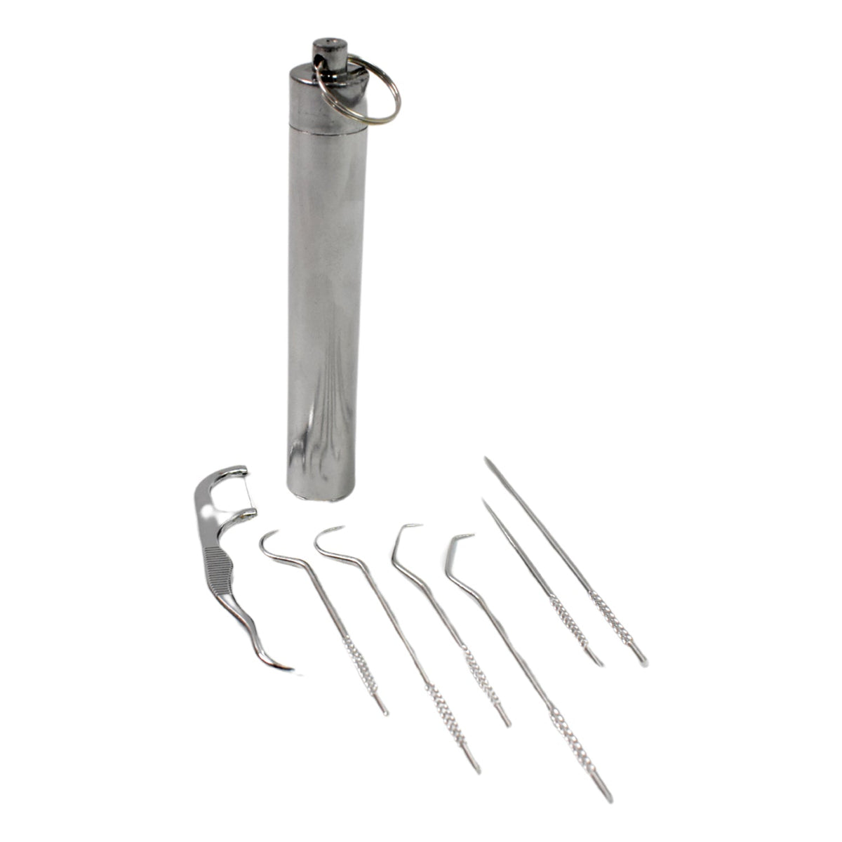Stainless Steel Toothpick set – 7-in-1 Portable Dental Kit – view 10