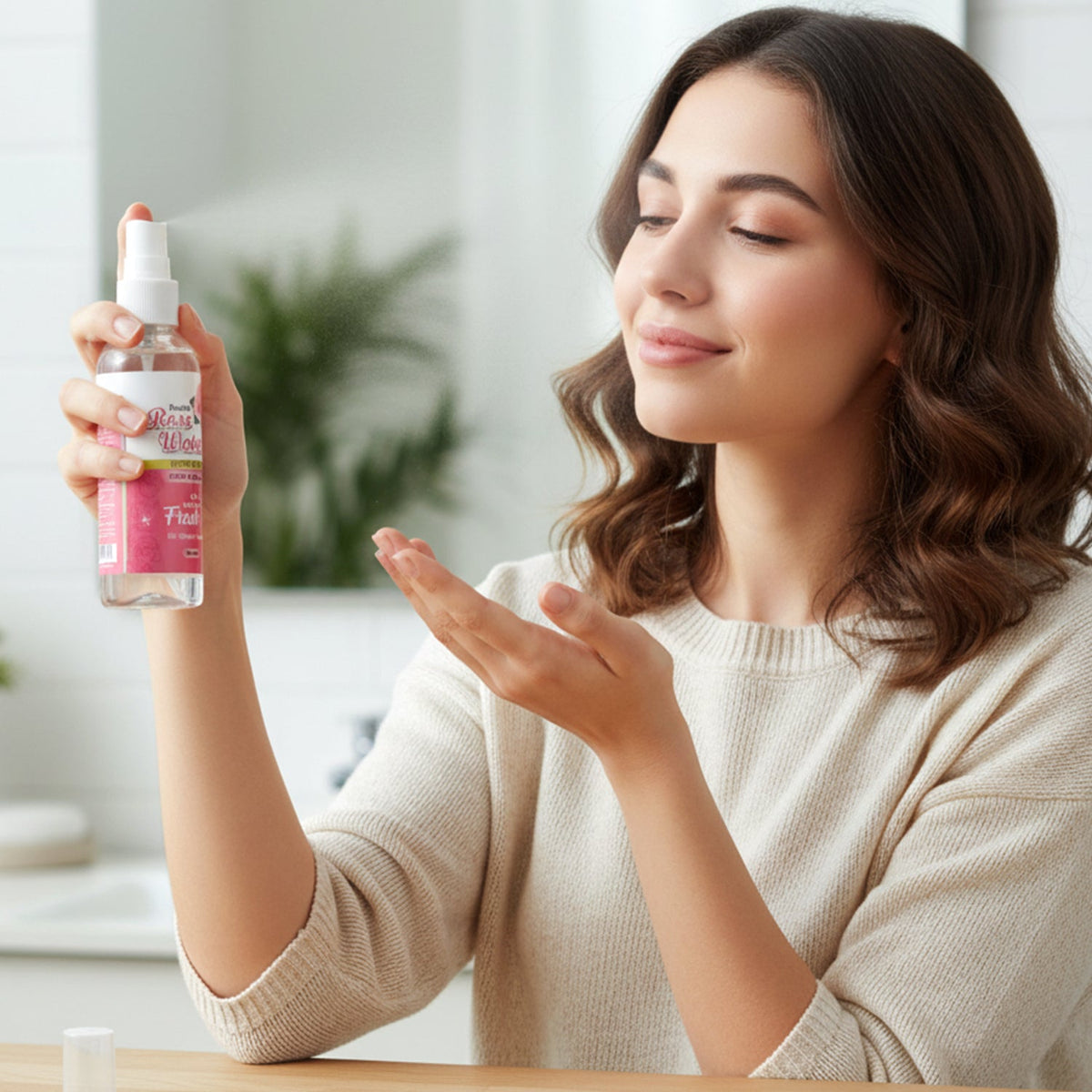 Rose Water Face Mist – Hydrating & Refreshing Skin Tonic – close-up