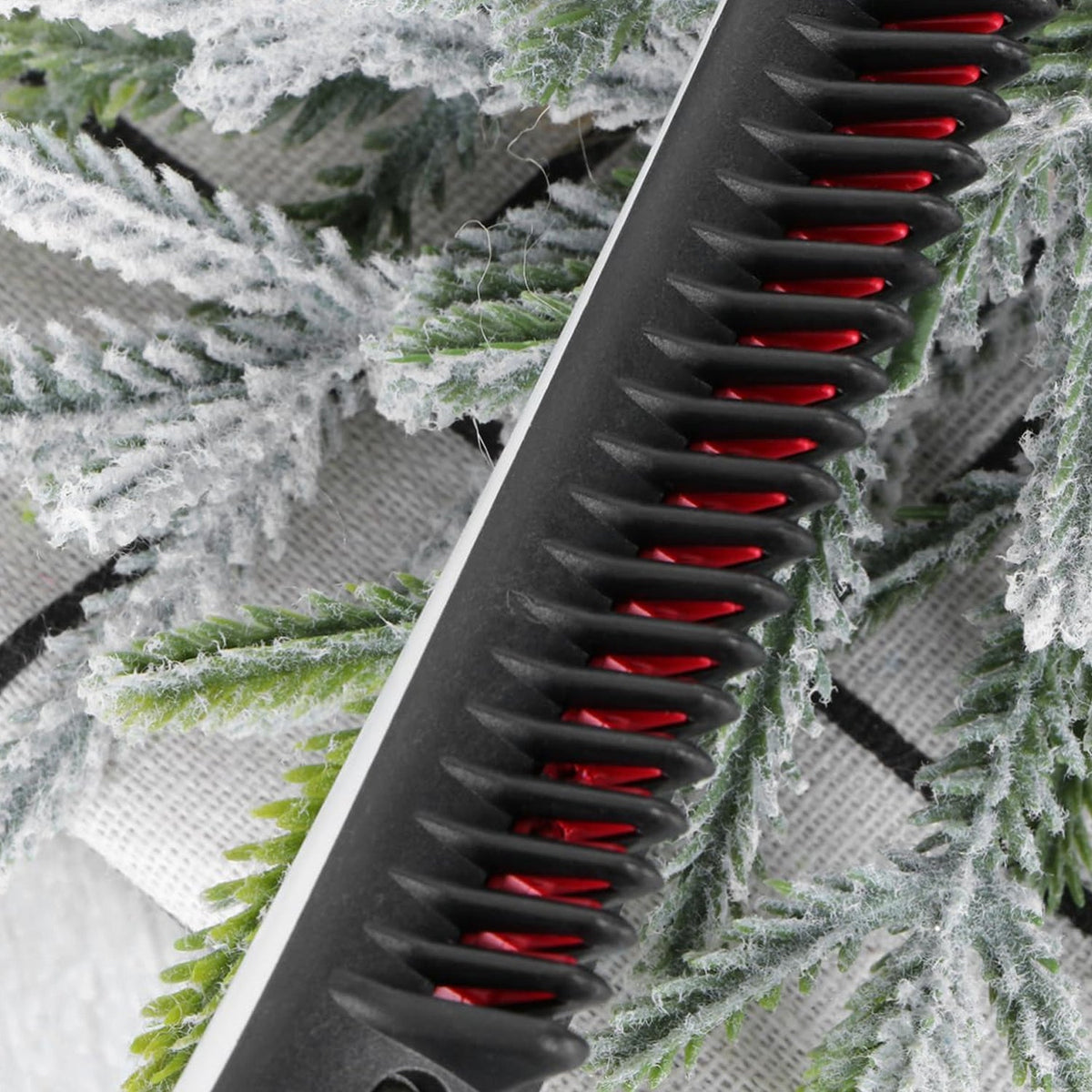 Electric Hair Straightening Comb – Portable & Safe Styling – close-up