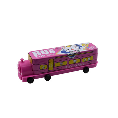 Metal Bus Pencil Case – Double Decker with Sharpener – alternate view