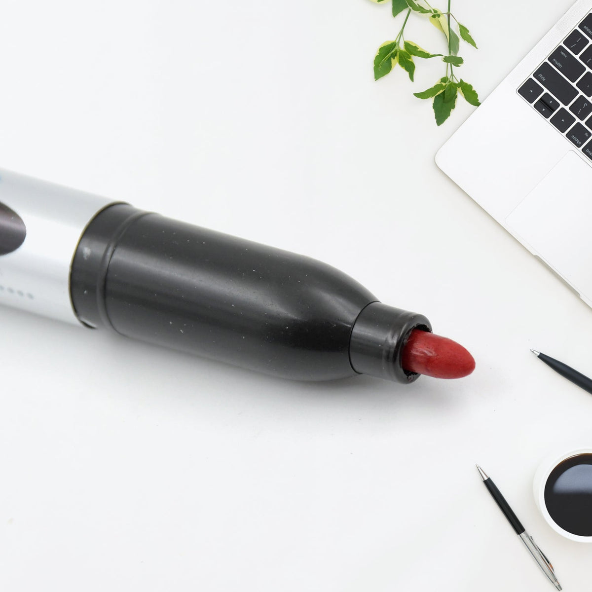 Maroon Permanent Marker – 10 pc set – alternate view