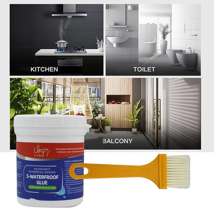 Waterproof Glue – Transparent 300g with Brush – view 6
