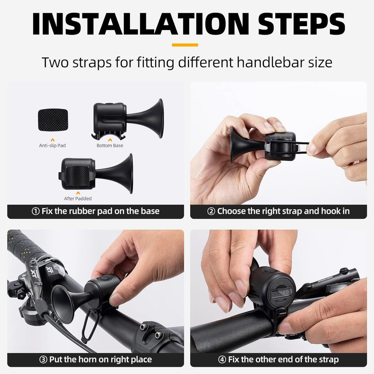 Electric Bicycle Horn – 120dB Waterproof & Long Battery – view 8