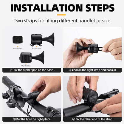 Electric Bicycle Horn – 120dB Waterproof & Long Battery – view 8