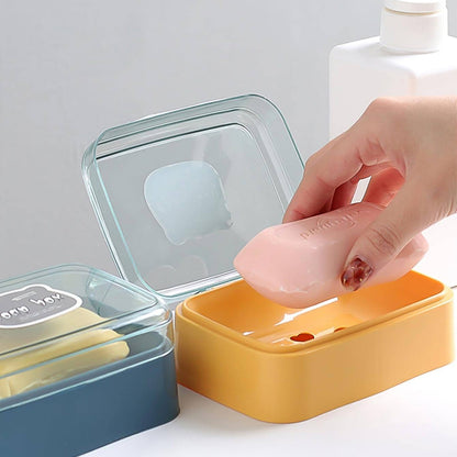 Self-Draining Soap Dish – Portable & Leakproof – close-up