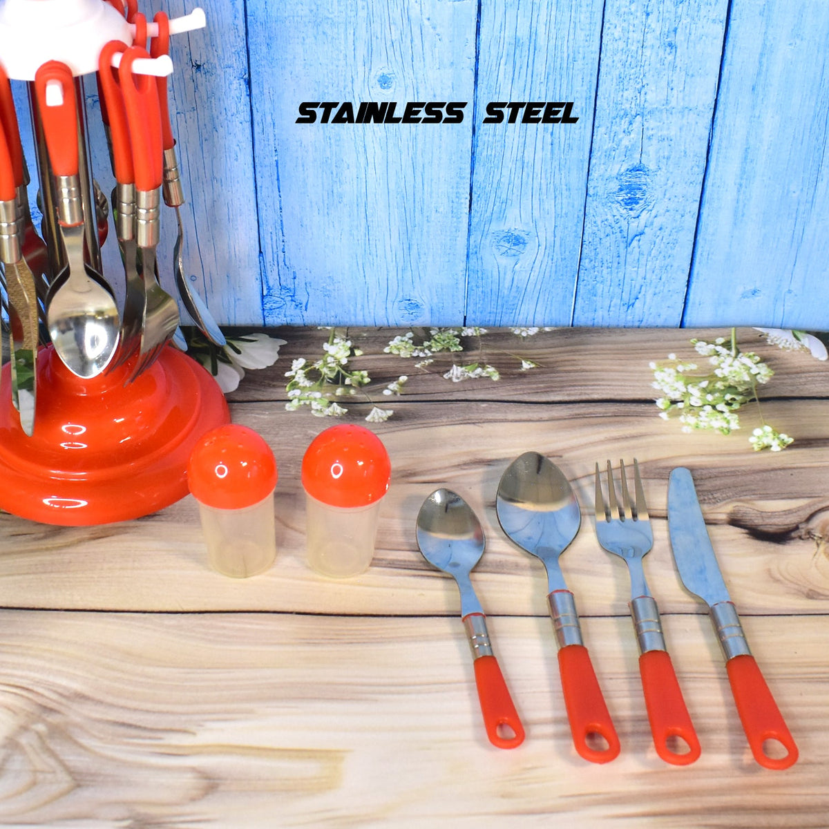Luxury Cutlery set – 26-Piece Stainless Steel with Stand – view 8