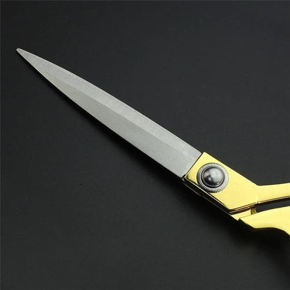 Tailoring Scissors – Professional Golden Stainless Steel – detail view