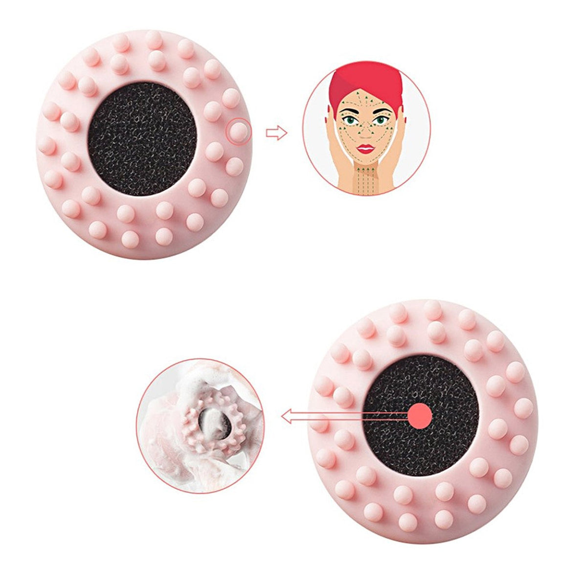 Silicone Facial Cleansing Brush – Octopus Shape – view 6