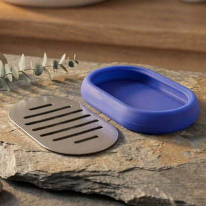 Plastic Soap Holder Tray – Keeps Soap Dry and Organized – alternate view