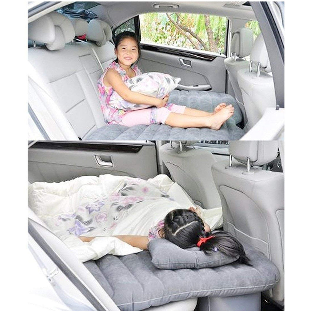 Inflatable Car Bed – Portable Travel Mattress Kit – close-up