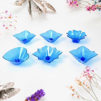 Diwali Diya set – Multicolor Plastic Candle Holders (12 Pcs) – detail view
