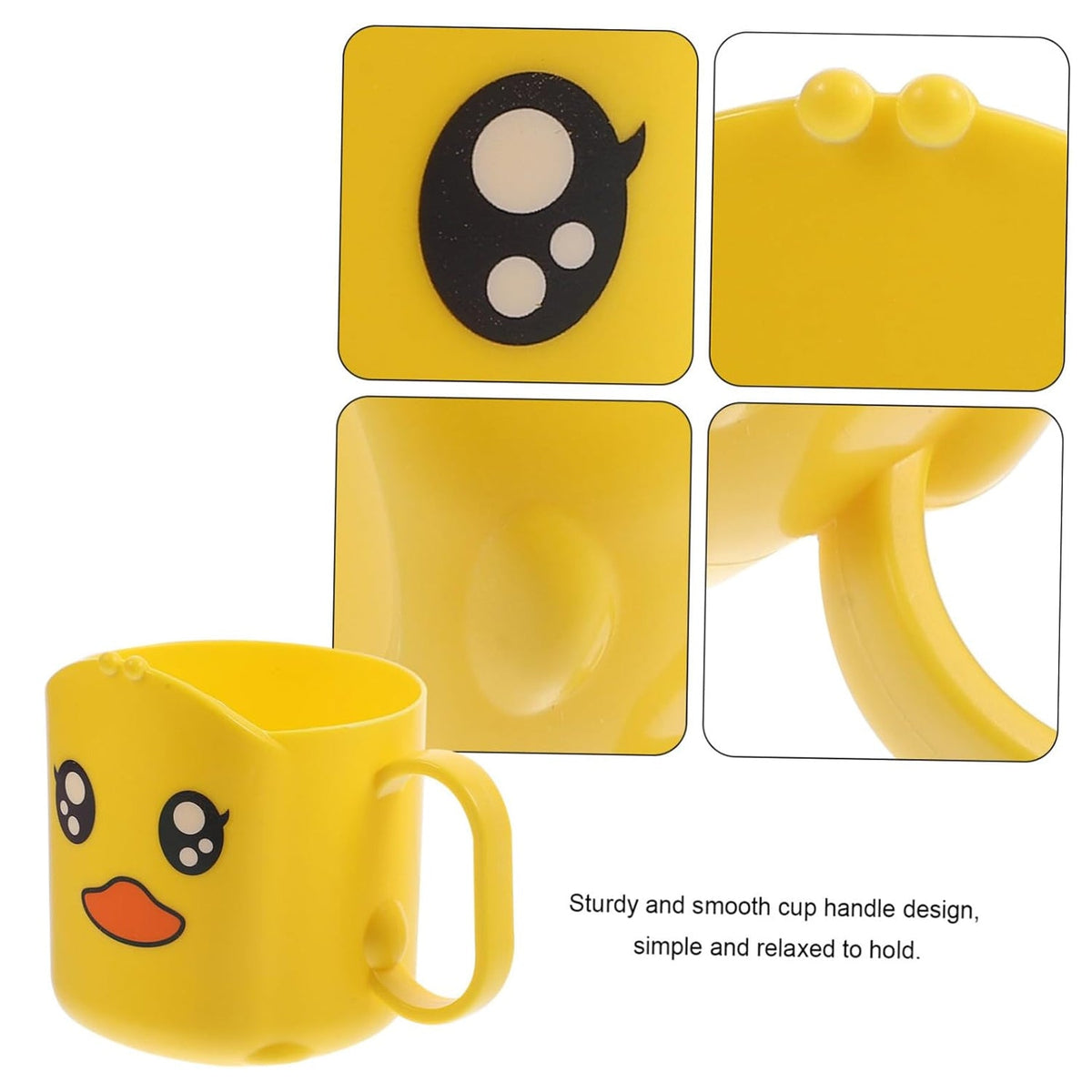 Cartoon Plastic Toothbrush Cup – Durable & Lightweight – detail view