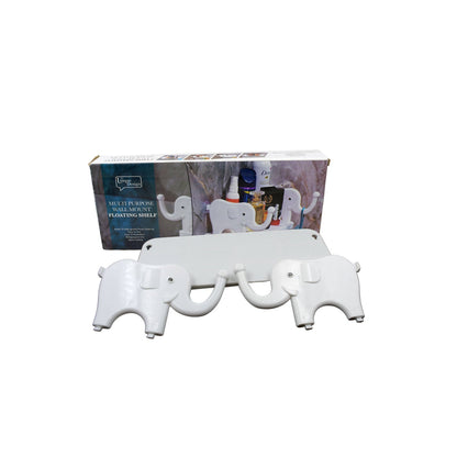 Elephant Wall Shelf – No-Punch Organizer – detail view