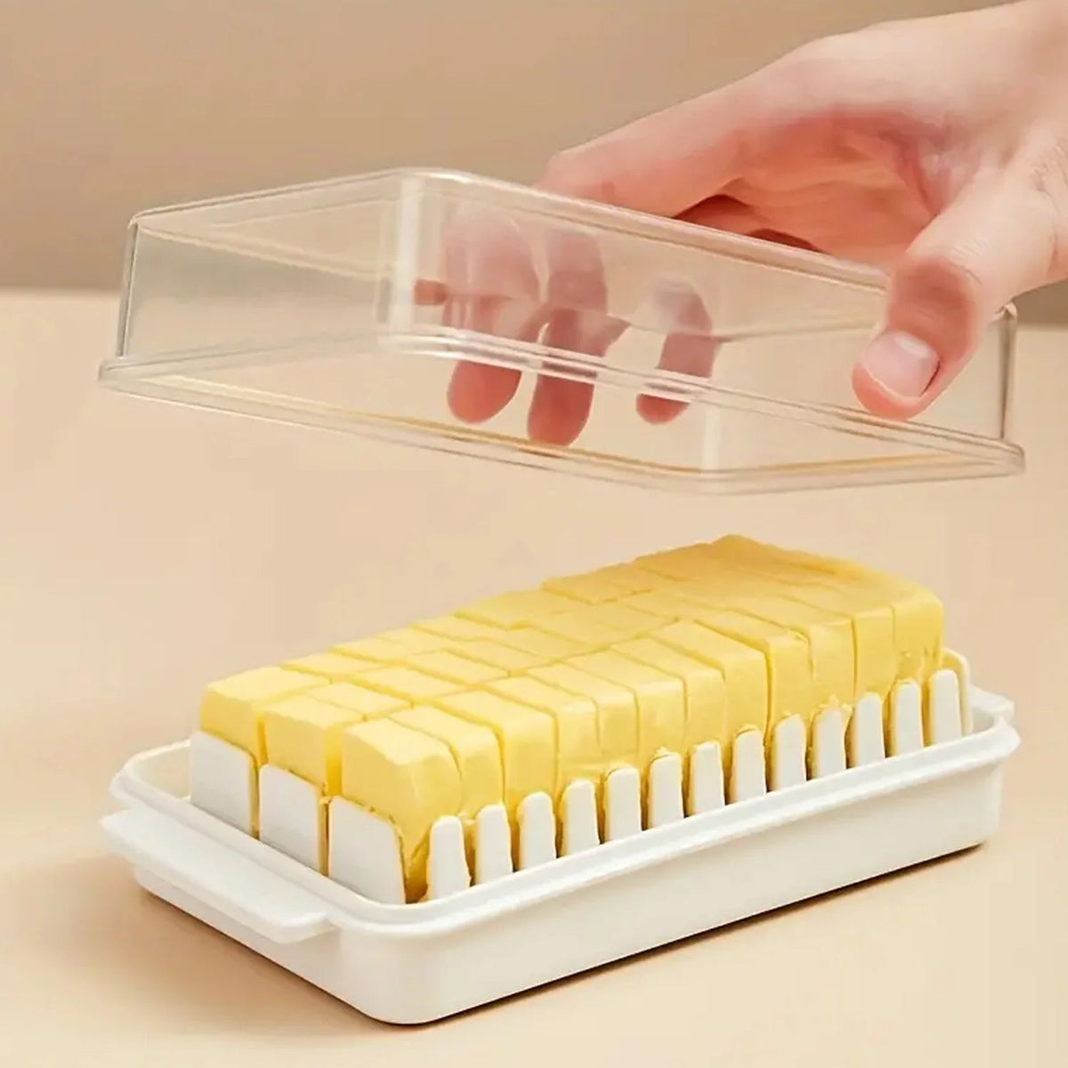Butter Slicer Box – Transparent Storage & Cutter