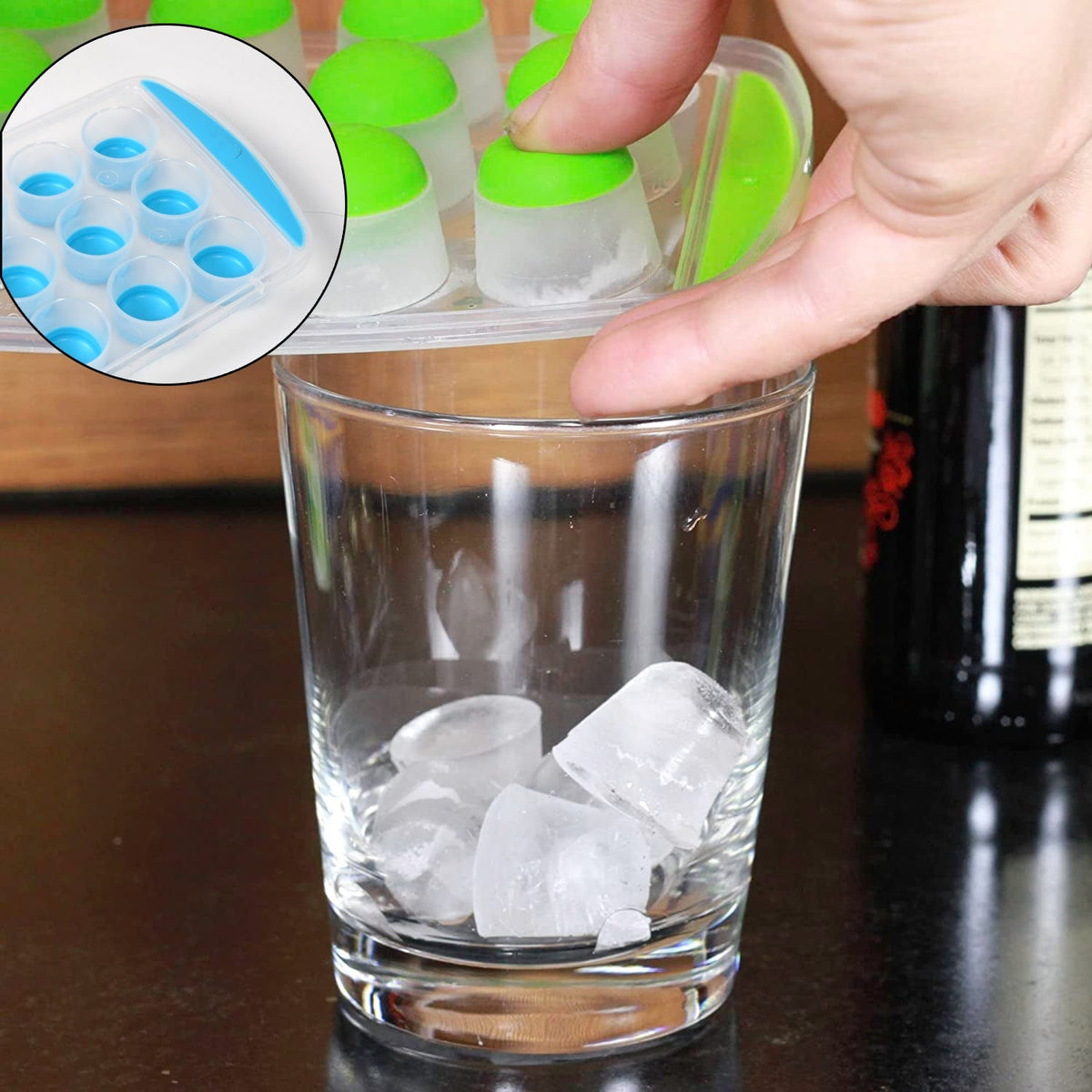 Round Silicone Ice Cube Tray – Smart Push Out Mini Ice