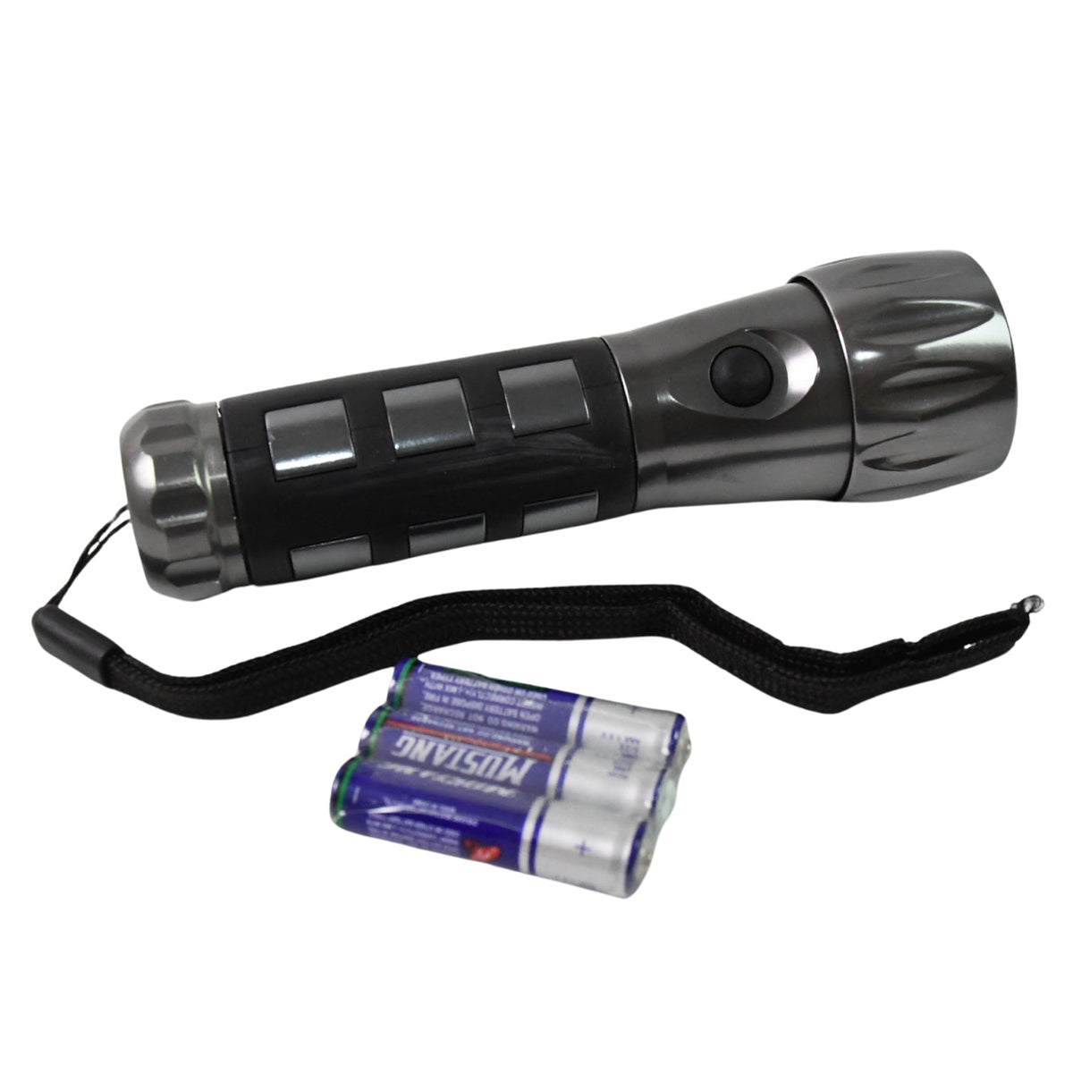 LED Hand Torch – Aluminium, Rubber Grip – alternate view