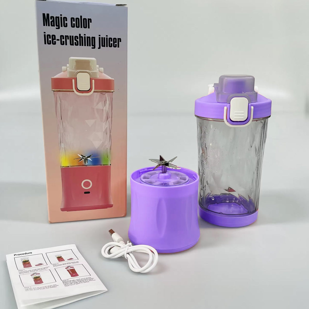 Portable Juicer – USB Rechargeable, 8 Blades & 600ml – view 10