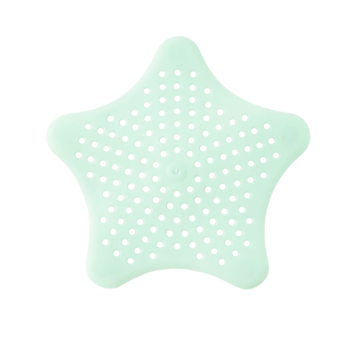Silicone Star Shaped Sink Strainer – Mint Green Hair Catcher – alternate view