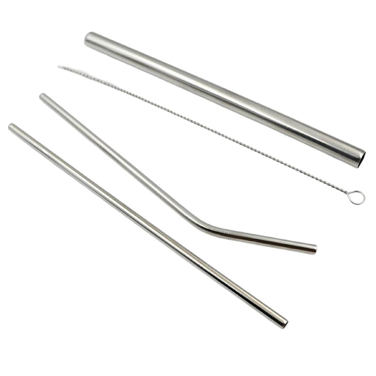 Stainless Steel Straws – Reusable set with Travel Case – detail view