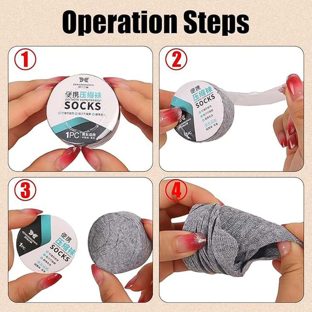 Disposable Travel Socks – Hygienic & Portable – alternate view