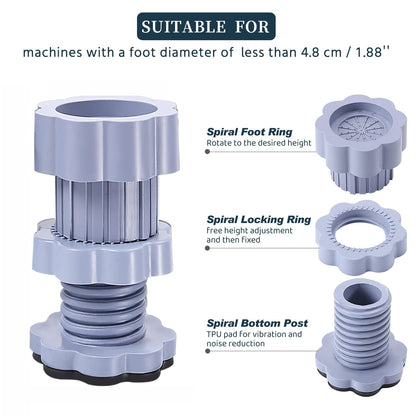 Washing Machine Anti-Vibration Pads – Adjustable & Non-Slip – detail view