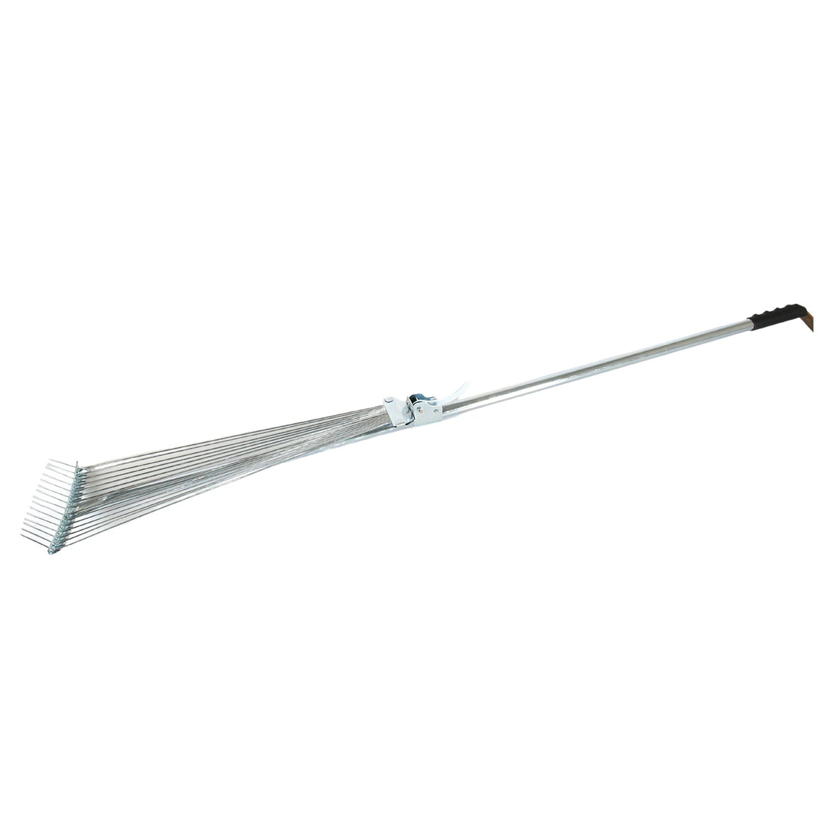 Adjustable Garden Rake – Telescopic Steel for Lawn Cleanup – detail view