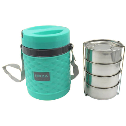 Insulated Tiffin – Stackable Stainless Steel Lunch Box – alternate view