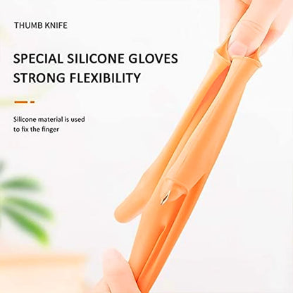 Right-Handed Thumb Cutter Glove – Safe Harvesting – detail view