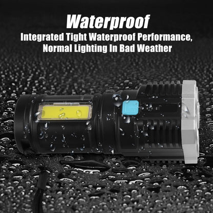 Rechargeable Torch Light 800 Lumens 4 LED Flashlight – alternate view