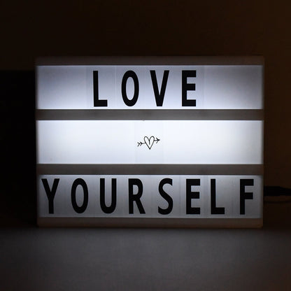 Cinematic Light Box – Mini A6 LED Message Board with Letters – view 7