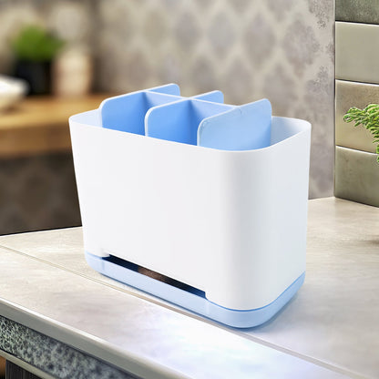 Toothbrush Holder Stand – 6-Compartment Plastic Caddy – view 6