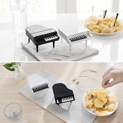 Piano Fruit Forks – 10 pc Decorative Snack set – close-up