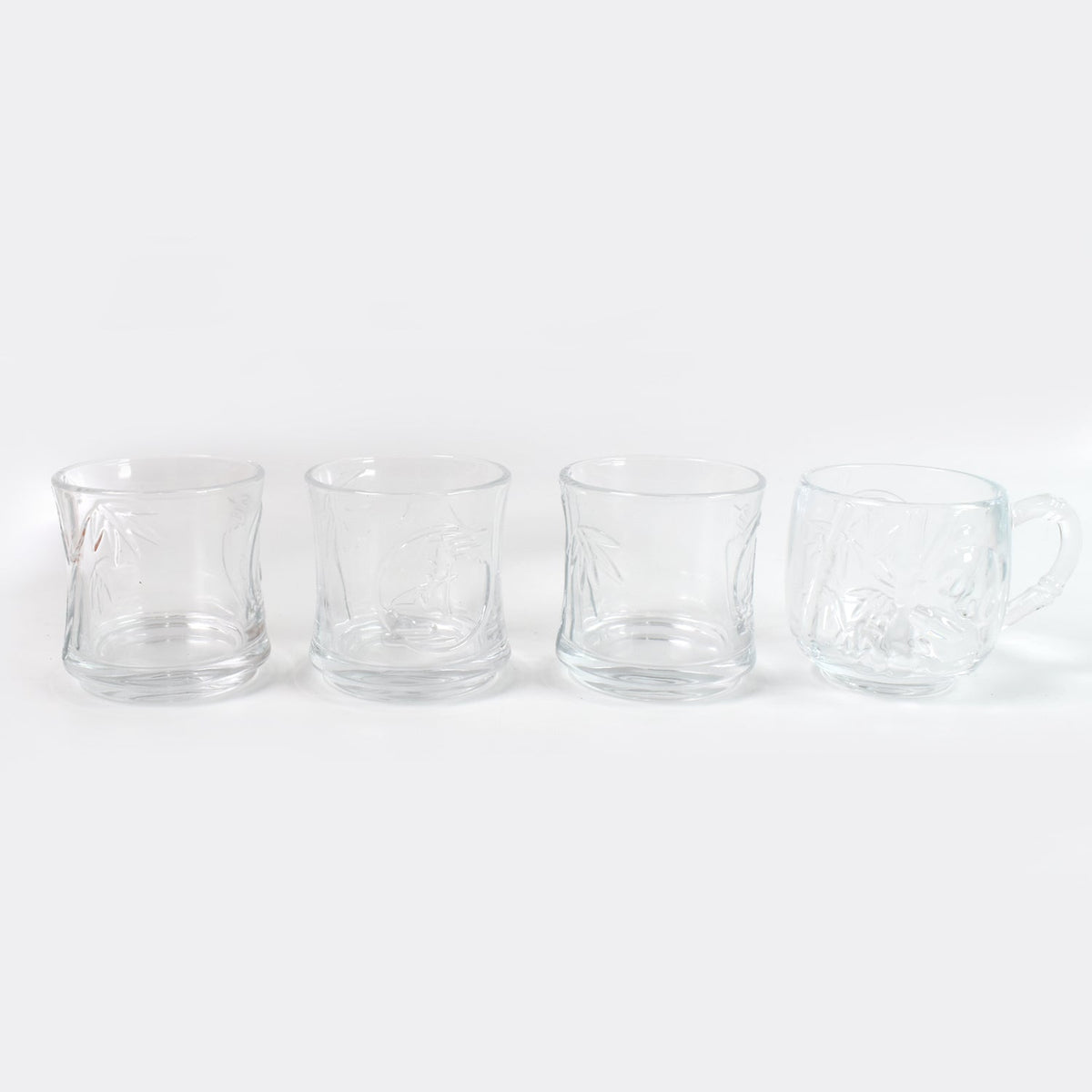 Premium Glass Drinkware Cup & Mugs set – (4 pc Set) – alternate view