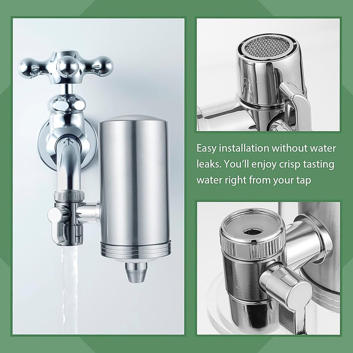 Faucet Water Filter – SS Purifier for Clean Tap Water – view 6