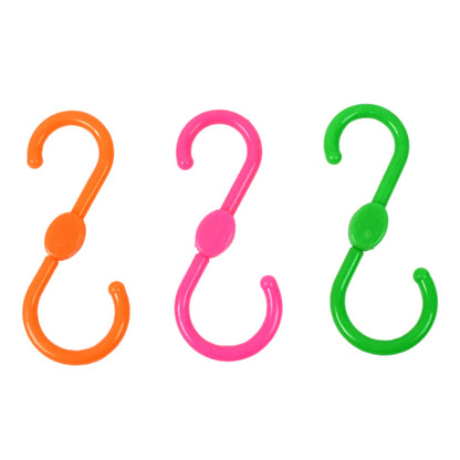 S Shape Plastic Hooks – Heavy Duty Hanging – alternate view
