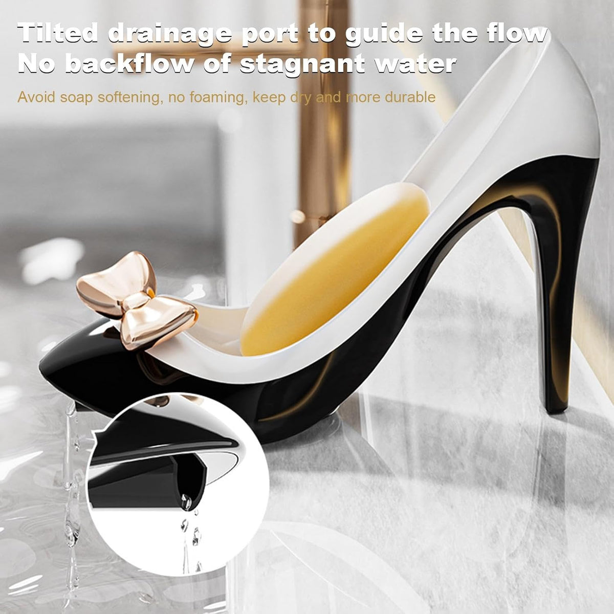 High Heels Soap Box – Stylish Suction Cup Soap Holder – view 8