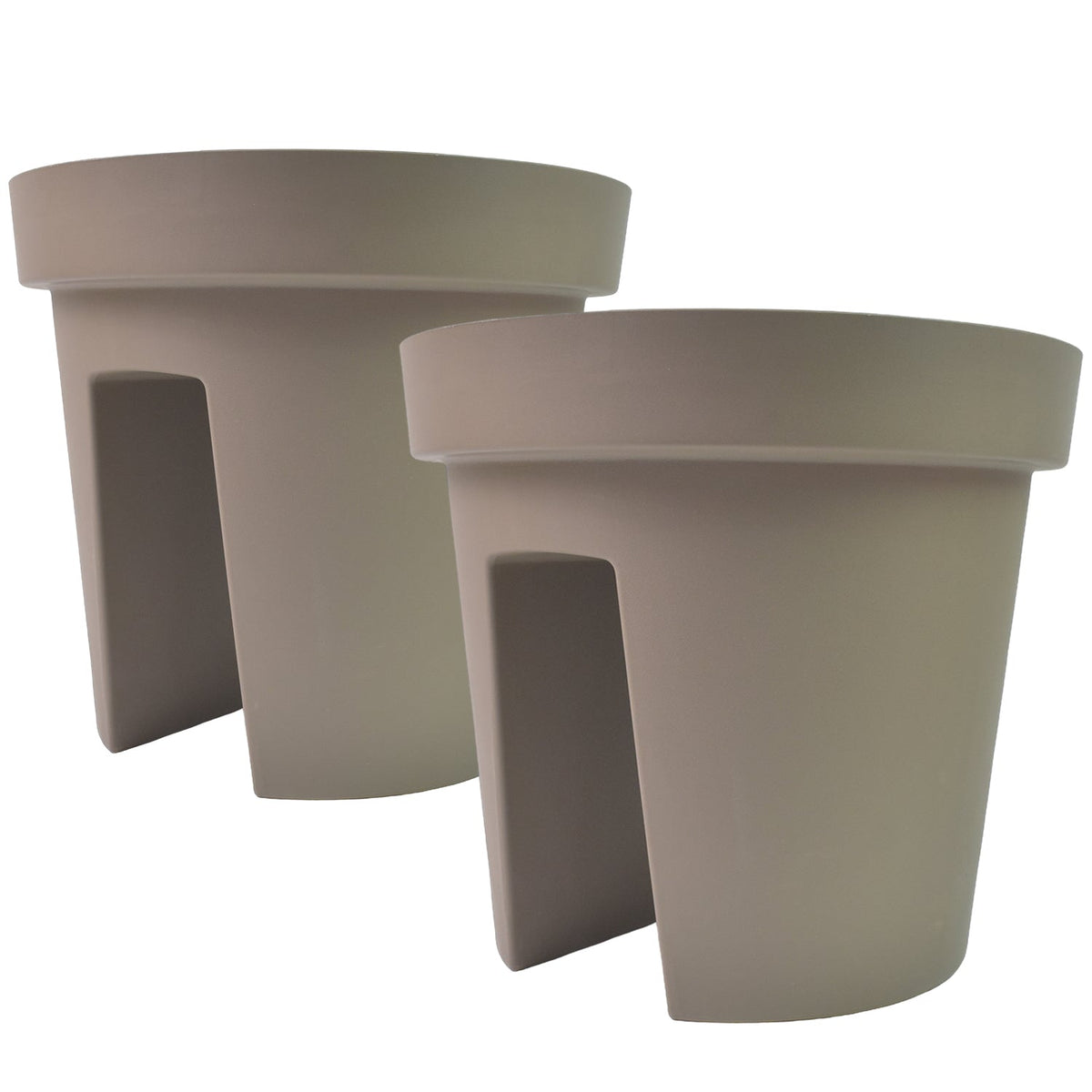 Balcony Flower Pot Holder – Durable 2 pc set – alternate view