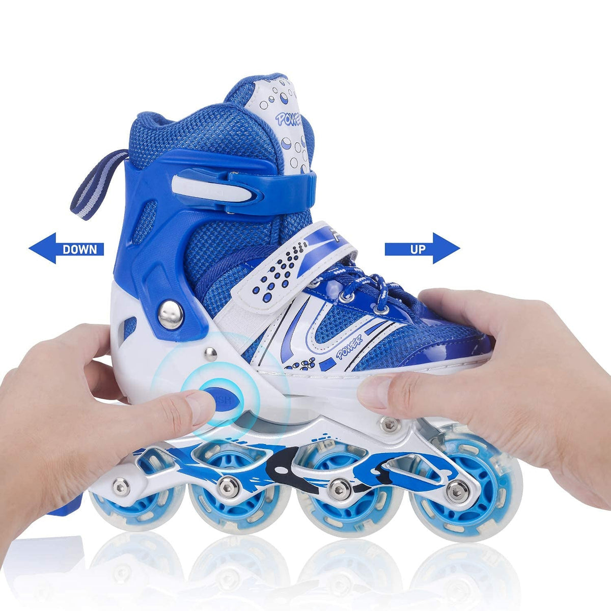 LED Inline Skates – Adjustable Flashing Wheels for All