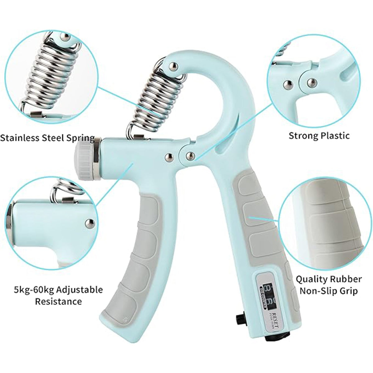 Hand Grip Strength Trainer – Adjustable Resistance – view 7