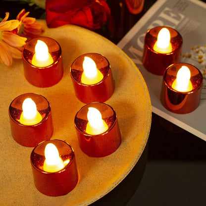 LED Diya – Smokeless Electric Candles 24 pc set
