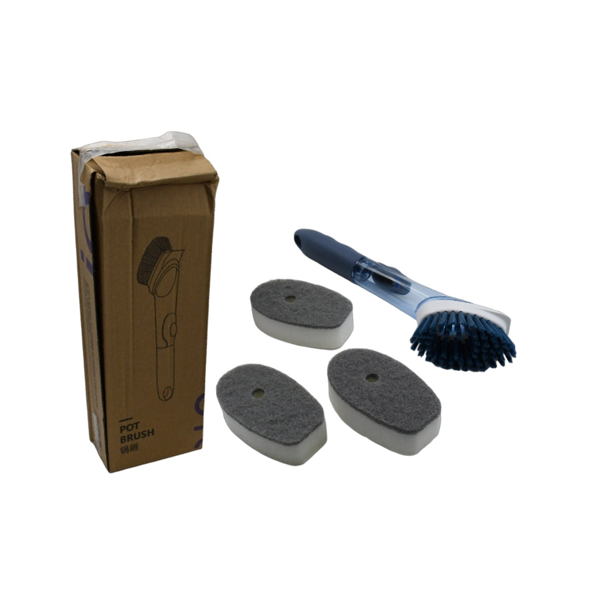 Soap Dispensing Dish Brush – 1 Handle & 3 Refills – alternate view